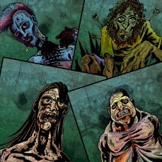 Search and Survive Zombie Collage